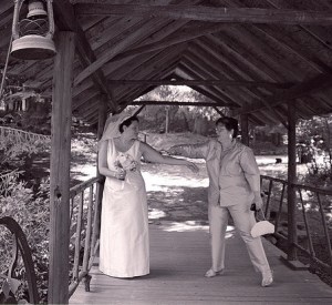 My mother, gorgeous in a silk suit, dancing with me moments before my wedding in 2004.